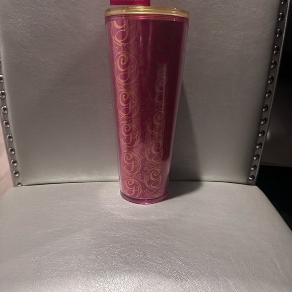 Starbucks ‘Wicked’ Pink Glitter Limited Edition Tumbler Cold Cup 24 oz - Picture 3 of 4